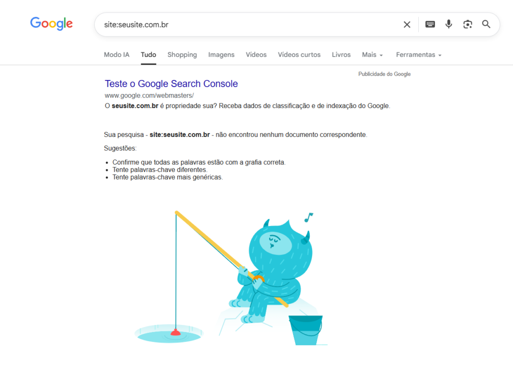 Resultado de busca site: sem resultados